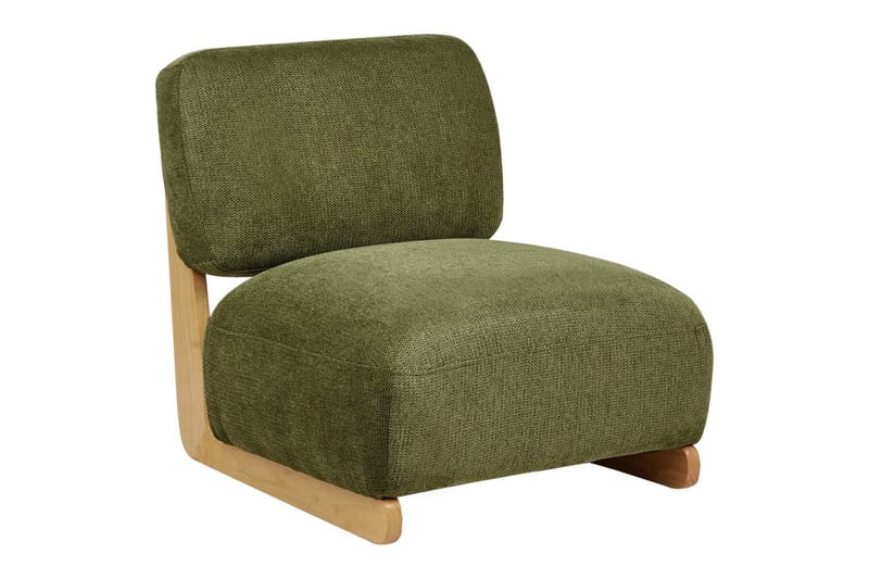 Fåtölj Kokkola, Grönt, ljust trä