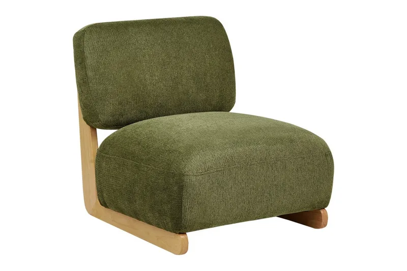 Fåtölj Kokkola - Grönt, ljust trä - Möbler - Stolar & fåtöljer - Fåtölj