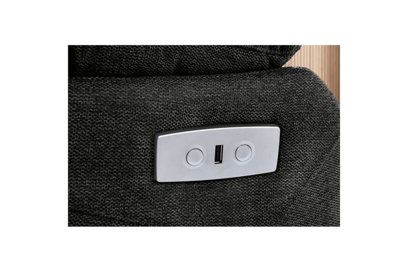 Fåtölj Lannilis Antracit, Tyg/Trä/Metall, Elektrisk vilstol - Antracit, Tyg/Trä/Metall, Elektrisk vilstol - Möbler - Stolar & fåtöljer - Fåtölj - Biofåtölj & reclinerfåtölj