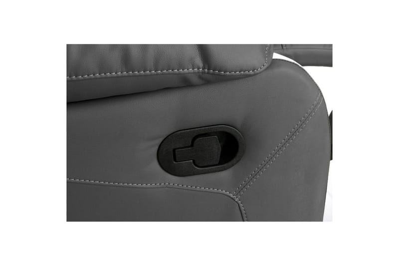 Fåtölj Lannilis Grå, PU/trä/metall, Manuell vilstol - Grå, PU/trä/metall, Manuell vilstol - Möbler - Stolar & fåtöljer - Fåtölj - Biofåtölj & reclinerfåtölj