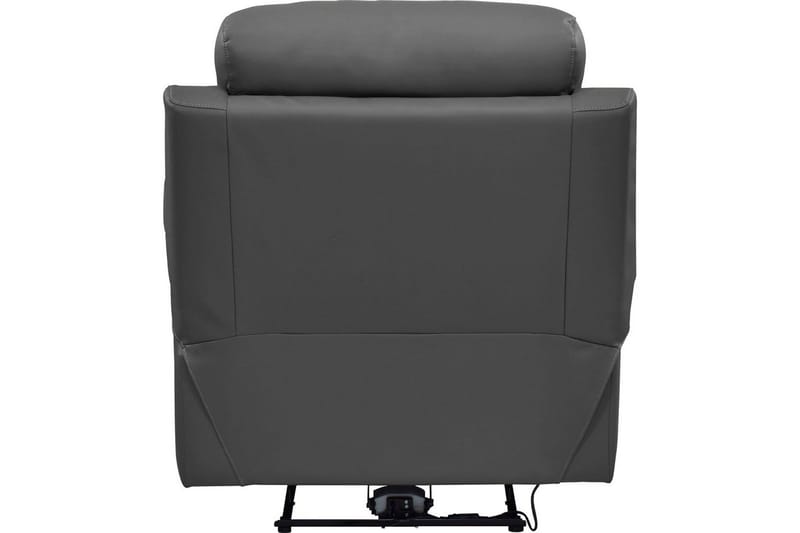 Fåtölj Lannilis Grå, PU/trä/metall, Elektrisk vilstol - Grå, PU/trä/metall, Elektrisk vilstol - Möbler - Stolar & fåtöljer - Fåtölj - Biofåtölj & reclinerfåtölj