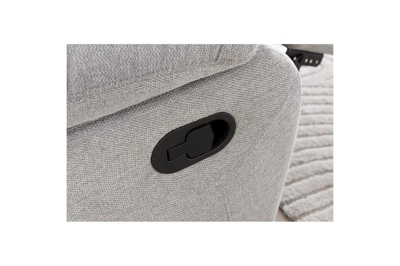 Fåtölj Lannilis Ljusgrå, Tyg/Trä/Metall, Manuell vilstol - Ljusgrå, Tyg/Trä/Metall, Manuell vilstol - Möbler - Stolar & fåtöljer - Fåtölj - Biofåtölj & reclinerfåtölj