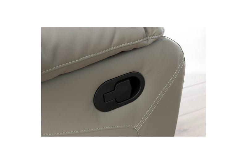 Fåtölj Lannilis Ljusgrå, PU/trä/metall, Manuell vilstol - Ljusgrå, PU/trä/metall, Manuell vilstol - Möbler - Stolar & fåtöljer - Fåtölj - Biofåtölj & reclinerfåtölj