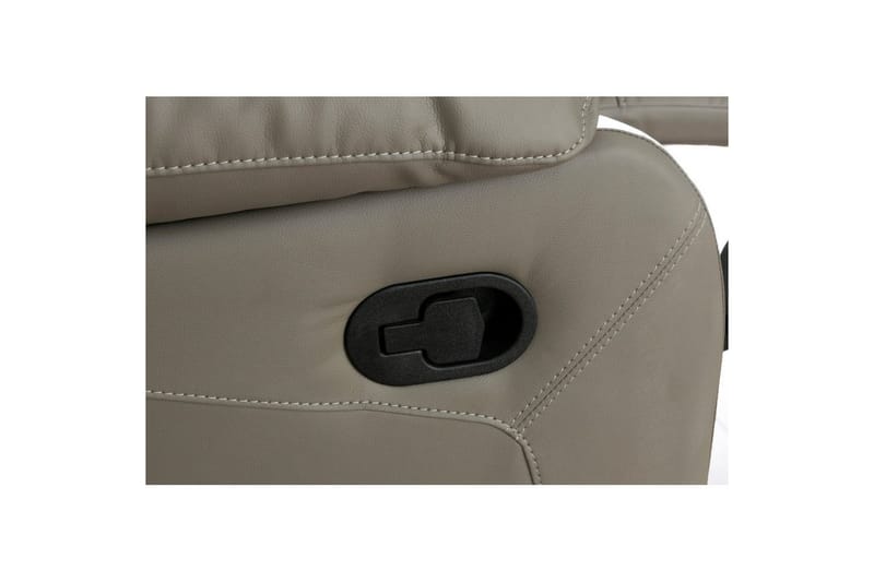 Fåtölj Lannilis Ljusgrå, PU/trä/metall, Manuell vilstol - Ljusgrå, PU/trä/metall, Manuell vilstol - Möbler - Stolar & fåtöljer - Fåtölj - Biofåtölj & reclinerfåtölj