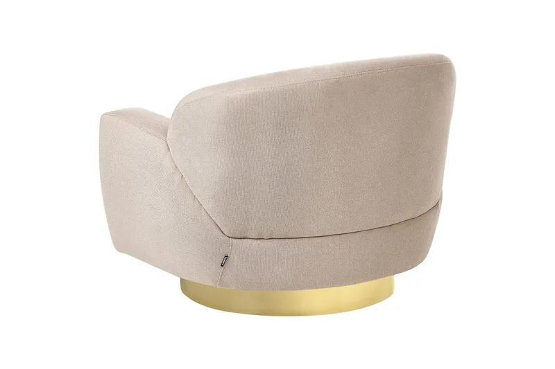 Fåtölj Lejre Taupe/guld - Taupe/guld - Möbler - Stolar & fåtöljer - Fåtölj - Clubfåtölj