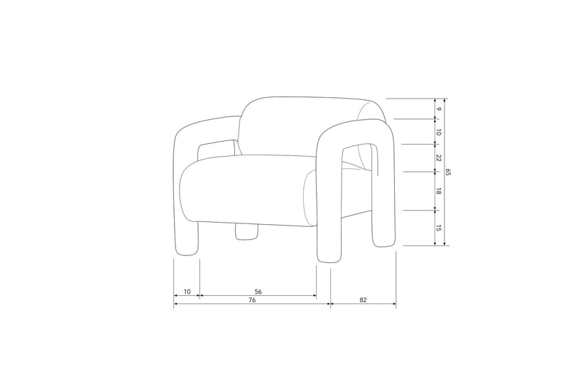 Fåtölj Lenny - Guld/Gul - Möbler - Stolar & fåtöljer - Fåtölj