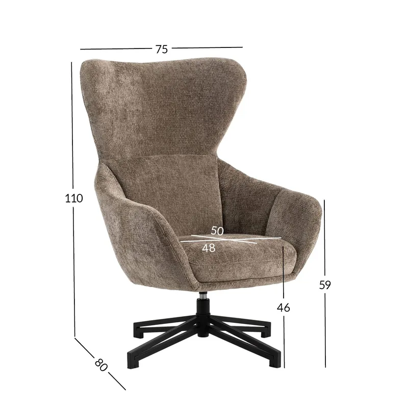 Fåtölj Lionel 158x40xh75 cm - beige - Möbler - Stolar & fåtöljer - Fåtölj