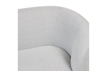 Fåtölj Loen - Vit, Svart/Polyester - Möbler - Stolar & fåtöljer - Fåtölj - Clubfåtölj