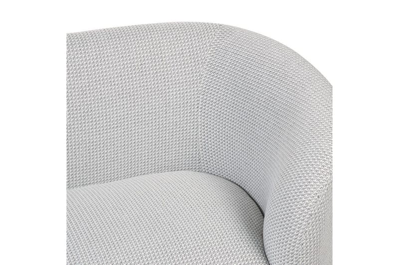 Fåtölj Loen - Vit, Svart/Polyester - Möbler - Stolar & fåtöljer - F åtölj - Clubfåtölj