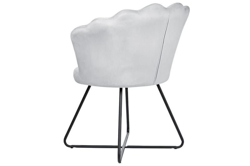 Fåtölj Lovelock - Grå, svart/Sammet - Möbler - Stolar & fåtöljer - Fåtölj - Fåtölj utan armstöd
