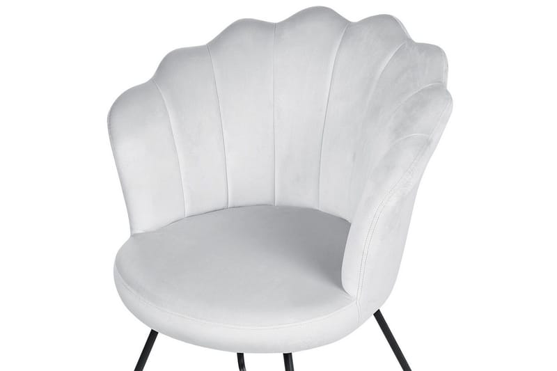 Fåtölj Lovelock - Grå, svart/Sammet - Möbler - Stolar & fåtöljer - Fåtölj - Fåtölj utan armstöd