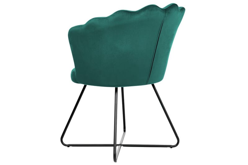 Fåtölj Lovelock - Grön, Svart/Sammet - Möbler - Stolar & fåtöljer - Fåtölj - Fåtölj utan armstöd