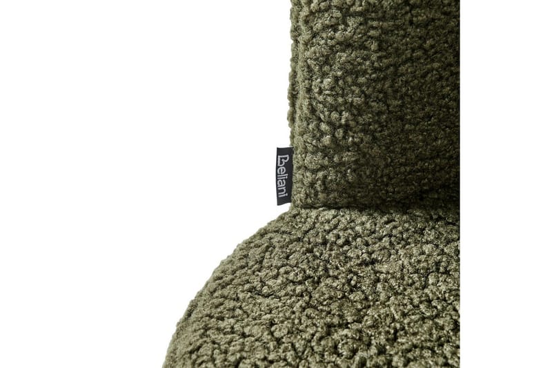 Fåtölj Lovelock - Mörkgrön, Svart/Bouclé - Möbler - Stolar & fåtöljer - Fåtölj - Fåtölj utan armstöd