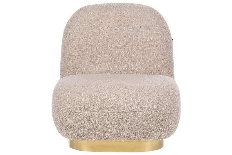Fåtölj Loviisa - Beige, guld - Möbler - Stolar & fåtöljer - Fåtölj - Fåtölj utan armstöd