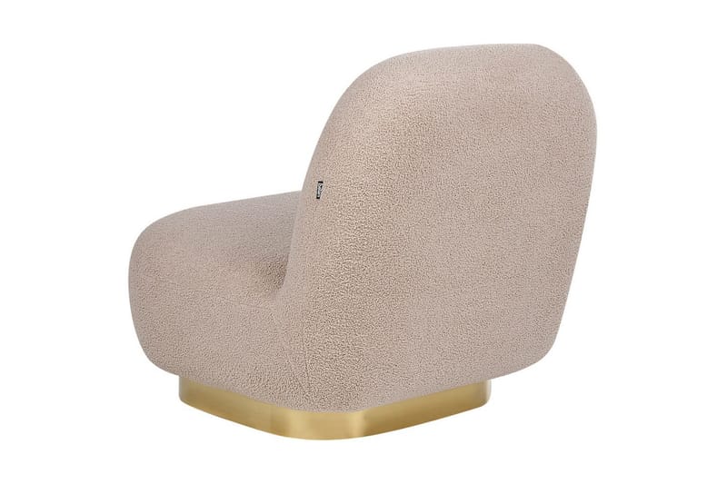 Fåtölj Loviisa - Beige, guld - Möbler - Stolar & fåtöljer - Fåtölj - Fåtölj utan armstöd