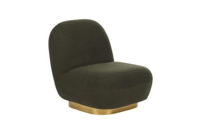 Fåtölj Loviisa - Grönt, guld - Möbler - Stolar & fåtöljer - Fåtölj - Fåtölj utan armstöd