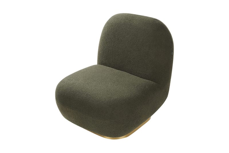 Fåtölj Loviisa - Grönt, guld - Möbler - Stolar & fåtöljer - Fåtölj - Fåtölj utan armstöd