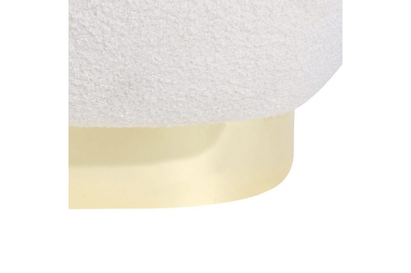 Fåtölj Loviisa - Vitt, guld - Möbler - Stolar & fåtöljer - Fåtölj - Fåtölj utan armstöd