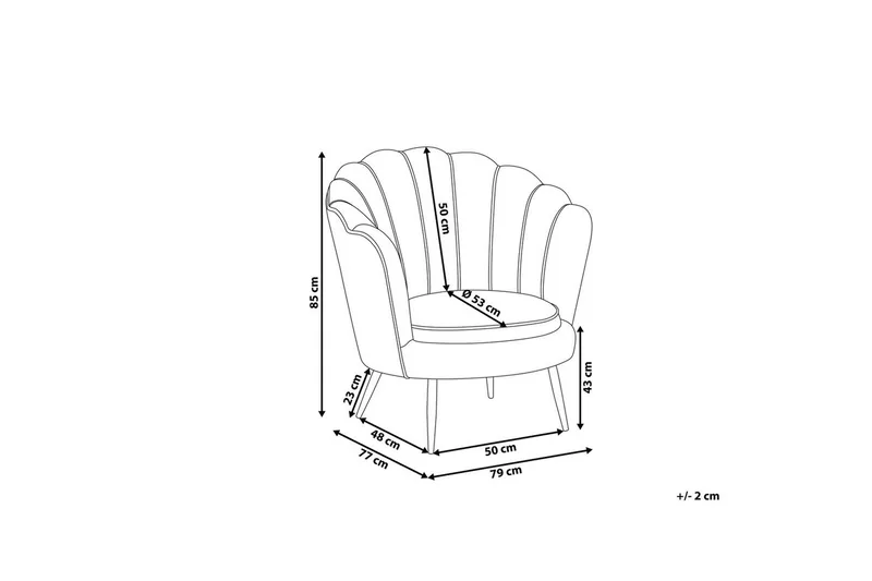 Fåtölj Lovikka Vit/Svart - Vit/Svart - Möbler - Stolar & fåtöljer - Fåtölj - Clubfåtölj