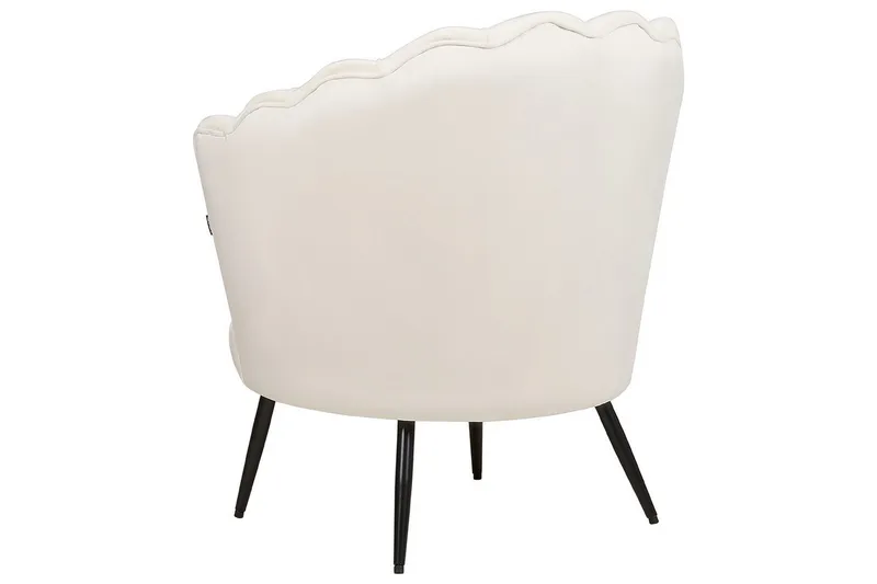 Fåtölj Lovikka Vit/Svart - Vit/Svart - Möbler - Stolar & fåtöljer - Fåtölj - Clubfåtölj