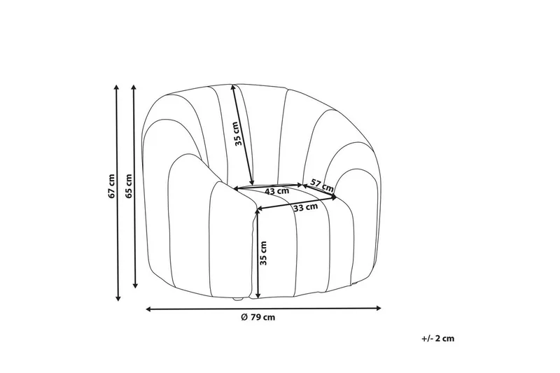 Fåtölj Malung - Vit - Möbler - Stolar & fåtöljer - Fåtölj - Fåtölj utan armstöd