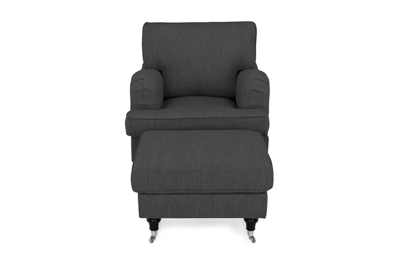 Howard Classic Fåtölj med Fotpall - Antracit - Möbler - Stolar & fåtöljer - Fåtölj - Howard fåtölj