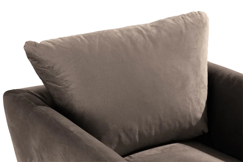 Trend Fåtölj med Fotpall - Mullvad Sammet - Möbler - Stolar & fåtöljer - Fåtölj - Fåtölj med fotpall