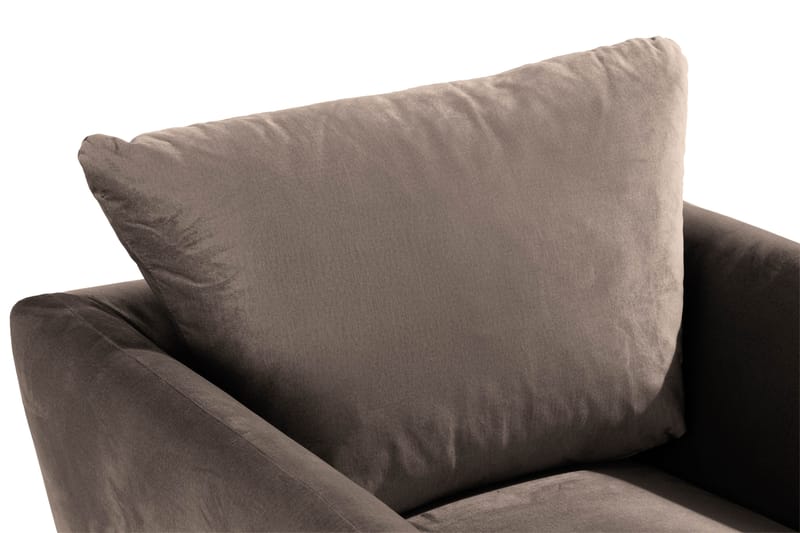 Trend Fåtölj med Fotpall - Mullvad Sammet - Möbler - Stolar & fåtöljer - Fåtölj - Fåtölj med fotpall