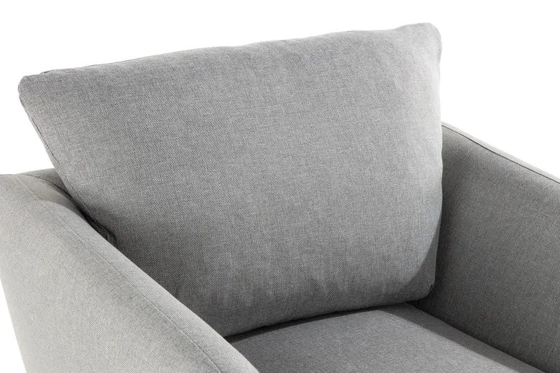 Trend Soffgrupp F åtölj med Fotpall - Ljusgrå - Möbler - Stolar & fåtöljer - Fåtölj - Fåtölj med fotpall