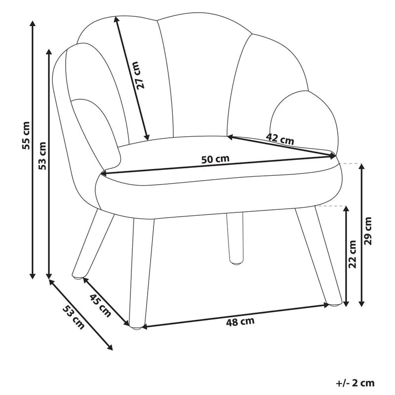 Fåtölj Miland - Rosa, ljust trä - Möbler - Stolar & fåtöljer - Fåtölj - Fåtölj utan armstöd
