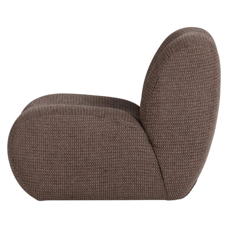 Fåtölj Nomu - Brun Melange - Möbler - Stolar & fåtöljer - Fåtölj - Fåtölj utan armstöd