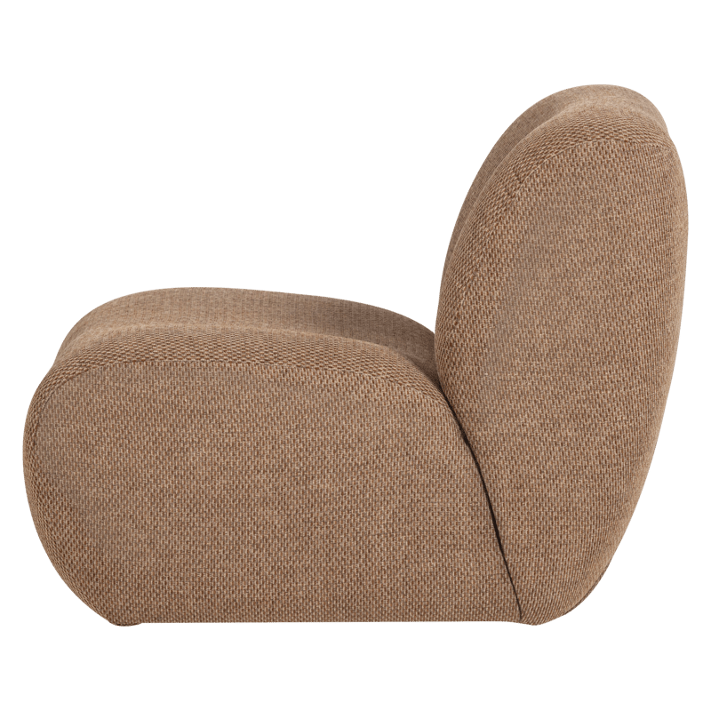 Fåtölj Nomu - Ljusbrun Melange - Möbler - Stolar & fåtöljer - Fåtölj - Fåtölj utan armstöd