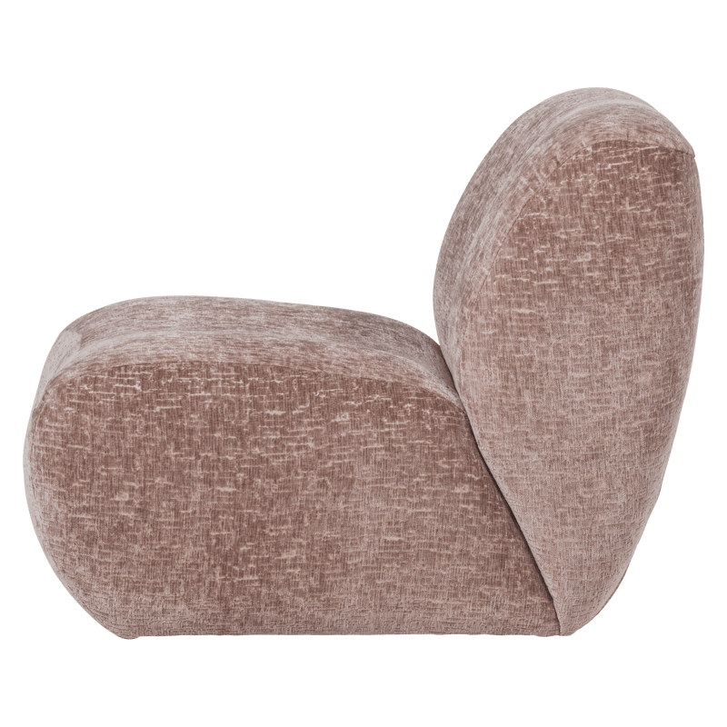 Fåtölj Nomu - Ljusrosa - Möbler - Stolar & fåtöljer - Fåtölj - Fåtölj utan armstöd