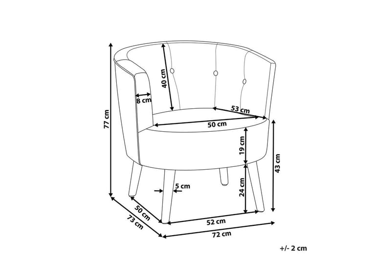 Fåtölj Odenzen Vit/ljust trä - Vit/ljust trä - Möbler - Stolar & fåtöljer - Fåtölj - Fåtölj utan armstöd