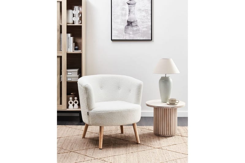 Fåtölj Odenzen Vit/ljust trä - Vit/ljust trä - Möbler - Stolar & fåtöljer - Fåtölj - Fåtölj utan armstöd