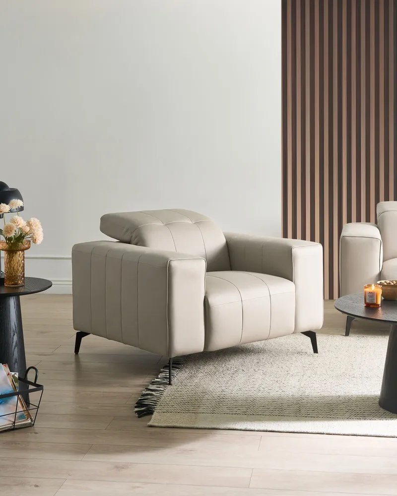 Fåtölj Ommel - Ljusbeige - Möbler - Stolar & fåtöljer - Fåtölj - Biofåtölj & reclinerfåtölj
