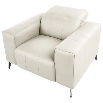 Fåtölj Ommel - Ljusbeige - Möbler - Stolar & fåtöljer - Fåtölj - Skinnfåtölj & läderfåtölj