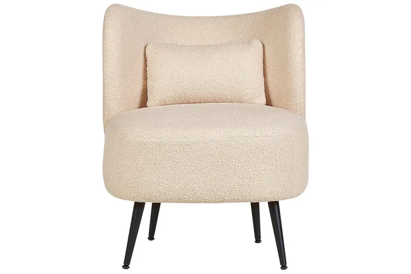 Fåtölj Otsby - Beige, svart - Möbler - Stolar & fåtöljer - Fåtölj - Fåtölj utan armstöd