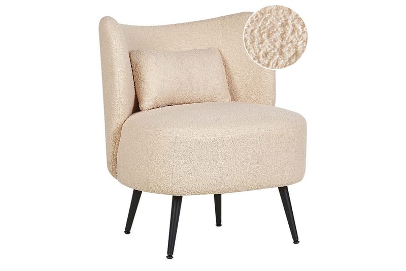 Fåtölj Otsby, Beige, svart