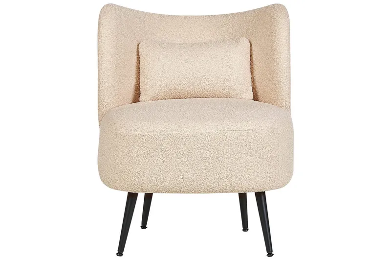 Fåtölj Otsby - Beige, svart - Möbler - Stolar & fåtöljer - Fåtölj - Fåtölj utan armstöd