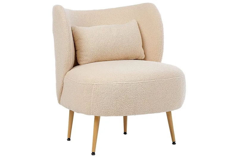 Fåtölj Otsby II Beige/ljust trä - Beige/ljust trä - Möbler - Stolar & fåtöljer - Fåtölj - Fåtölj utan armstöd