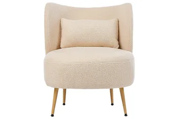 Fåtölj Otsby II Beige/ljust trä - Beige/ljust trä - Möbler - Stolar & fåtöljer - Fåtölj - Fåtölj utan armstöd