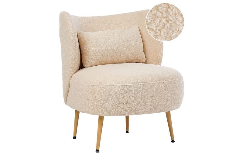 Fåtölj Otsby II Beige/ljust trä - Beige/ljust trä - Möbler - Stolar & fåtöljer - Fåtölj - Fåtölj utan armstöd