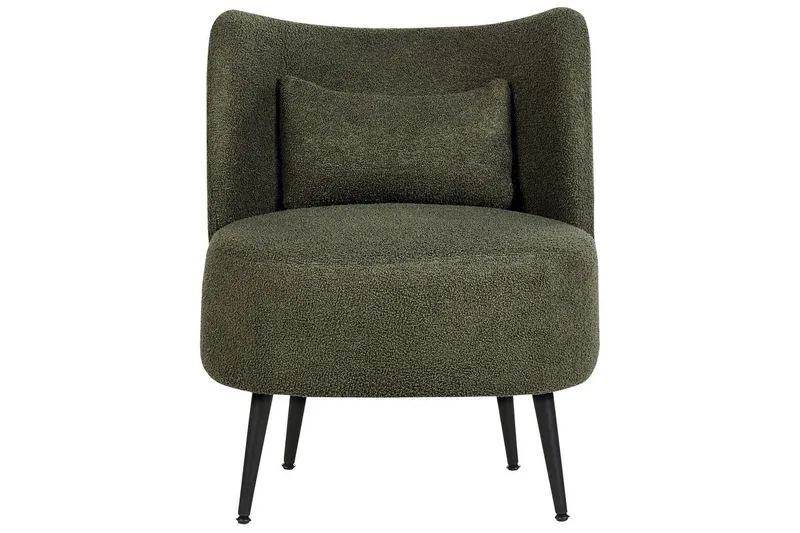 Fåtölj Otsby - Mörkgrön, Svart - Möbler - Stolar & fåtöljer - Fåtölj - Fåtölj utan armstöd