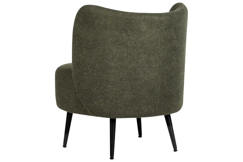 Fåtölj Otsby - Mörkgrön, Svart - Möbler - Stolar & fåtöljer - Fåtölj - Fåtölj utan armstöd