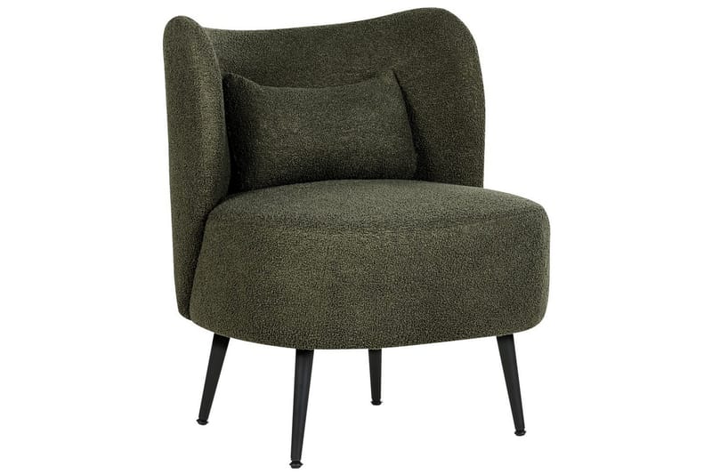 Fåtölj Otsby - Mörkgrön, Svart - Möbler - Stolar & fåtöljer - Fåtölj - Fåtölj utan armstöd