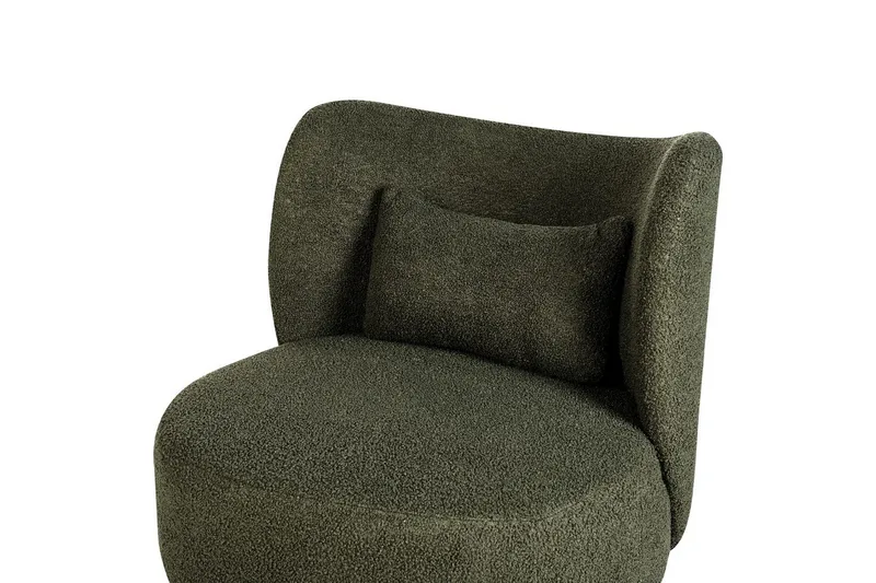Fåtölj Otsby - Mörkgrön, Svart - Möbler - Stolar & fåtöljer - Fåtölj - Fåtölj utan armstöd