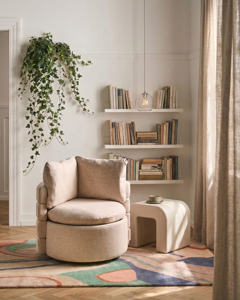 Fåtölj Randers - Beige - Möbler - Stolar & fåtöljer - Fåtölj - Clubfåtölj