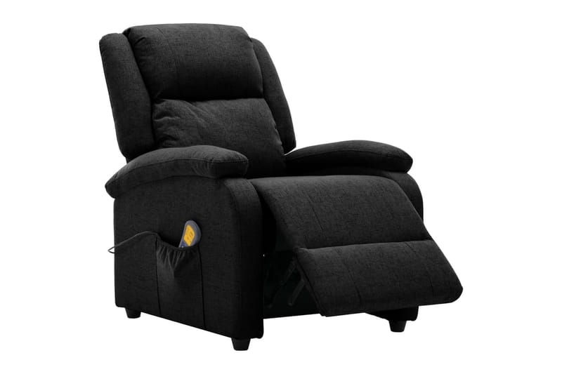 Fåtölj recliner svart tyg - Svart - Möbler - Stolar & fåtöljer - Fåtölj - Massagestol & massagefåtölj