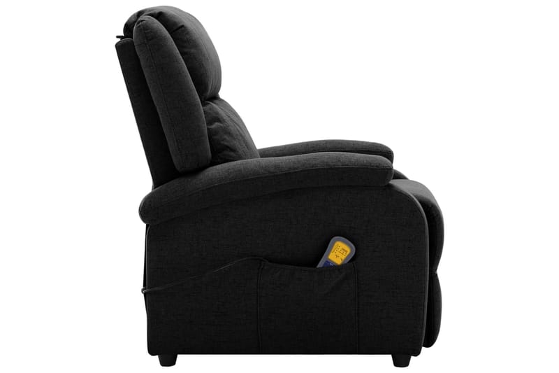 Fåtölj recliner svart tyg - Svart - Möbler - Stolar & fåtöljer - Fåtölj - Massagestol & massagefåtölj